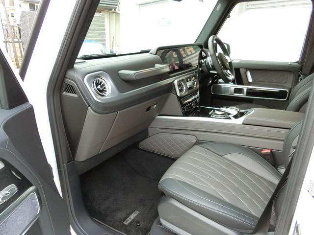 Gクラス G63 走行530km マヌファクトゥーアプログラムプラス AMGナイトパッケージ マヌファクトゥーアインテリアプラス オパリスホワイト 屋内車庫保管 雨天時走行無し(44枚目)