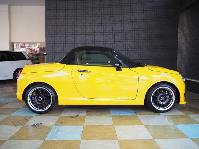 コペン セロ 5速MT 純正フロントロアスカート GRサイドスカート D SPORTフロントグリル RGスポイラー WORKエモーション RS11 16インチAW フジツボマフラー タナベフロアブレース(6枚目)