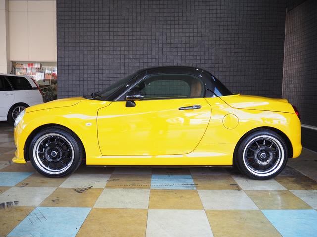 コペン セロ 5速MT 純正フロントロアスカート GRサイドスカート D SPORTフロントグリル RGスポイラー WORKエモーション RS11 16インチAW フジツボマフラー タナベフロアブレース(8枚目)