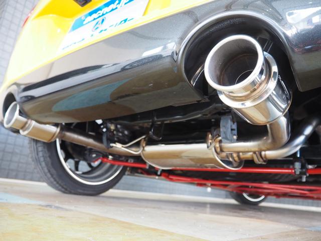 コペン セロ 5速MT 純正フロントロアスカート GRサイドスカート D SPORTフロントグリル RGスポイラー WORKエモーション RS11 16インチAW フジツボマフラー タナベフロアブレース(22枚目)