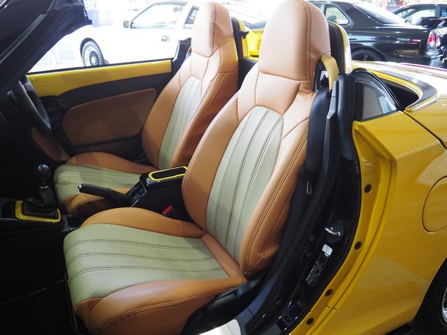 コペン セロ 5速MT 純正フロントロアスカート GRサイドスカート D SPORTフロントグリル RGスポイラー WORKエモーション RS11 16インチAW フジツボマフラー タナベフロアブレース(38枚目)