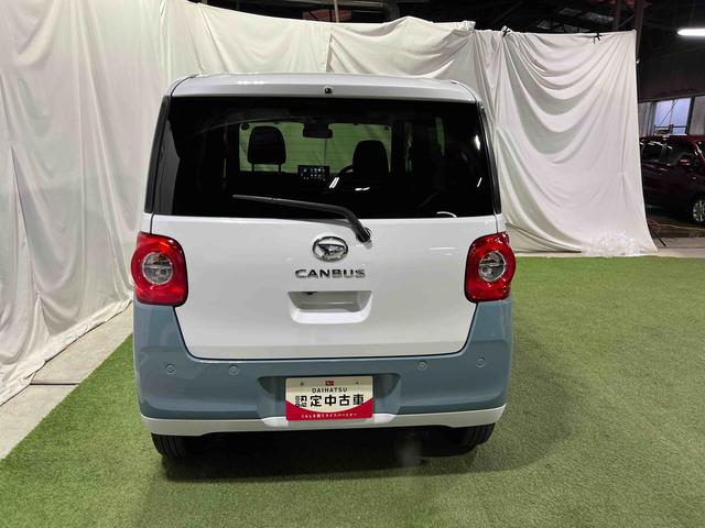 ムーヴキャンバス ストライプスＧ　認定中古車　ＣＶＴ　９インチディスプレイオーディオ　バックカメラ　キーフリーシステム　ステアリングスイッチ　ホッとカップホルダー　両側パワースライドドア（5枚目）