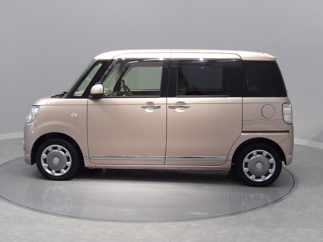 ムーヴキャンバス Ｘリミテッドメイクアップ　ＳＡＩＩ　４ＷＤ　両側パワースライドドア　スマートアシストＩＩ　プッシュボタンスタート　イモビライザー機能付きキーフリーシステム　１４インチ専用ホイールカバー　置き楽ボックス　オートエアコン（5枚目）