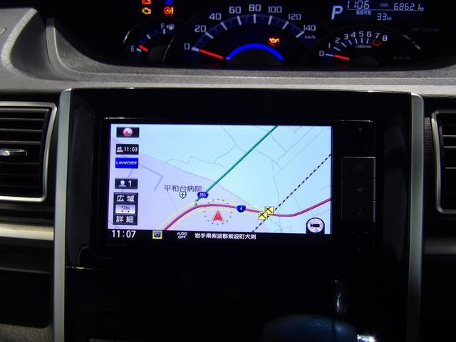 タント カスタムＸ　トップエディションＳＡＩＩＩ　４ＷＤ　ミラクルオープンドア　助手席パワースライドドア　純正ＬＥＤヘッドライト　専用エアロ　１４インチアルミホイール　純正ナビ　バックカメラ　シートヒーター　キーフリー　プッシュスタート（10枚目）