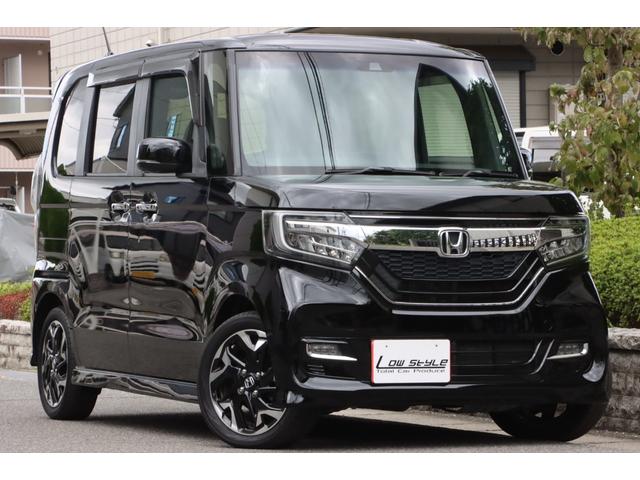 Ｎ－ＢＯＸ Ｇ・Ｌターボホンダセンシング　ターボ車　両側パワスラ　Ｂカメラ　純正ナビ　フルセグ　Ｂｌｕｅｔｏｏｔｈ対応　ＵＳＢ接続可　クルコン　パドルシフト　オートライト　スマートキー２本　ＥＴＣ　ＤＶＤ　ＬＥＤヘッドライト　純正アルミ（3枚目）