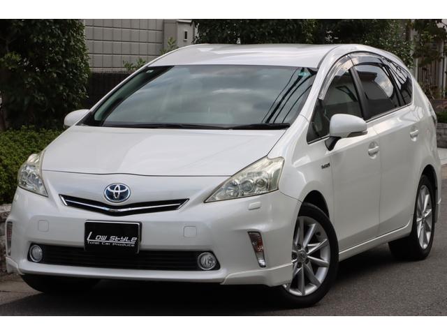 プリウスアルファ Ｓツーリングセレクション　ナビ／フルセグＴＶ／バックカメラ／Ｂｌｕｅｔｏｏｔｈ対応／アイドリングストップ／ＥＴＣ／前後ドラレコ／オートライト／オートエアコン／プッシュスタート／キセノンヘッドライト／純正アルミホイール／（2枚目）