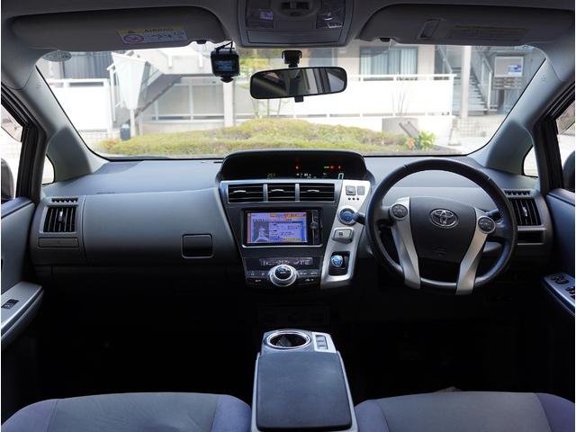 プリウスアルファ Ｓツーリングセレクション　ナビ／フルセグＴＶ／バックカメラ／Ｂｌｕｅｔｏｏｔｈ対応／アイドリングストップ／ＥＴＣ／前後ドラレコ／オートライト／オートエアコン／プッシュスタート／キセノンヘッドライト／純正アルミホイール／（24枚目）