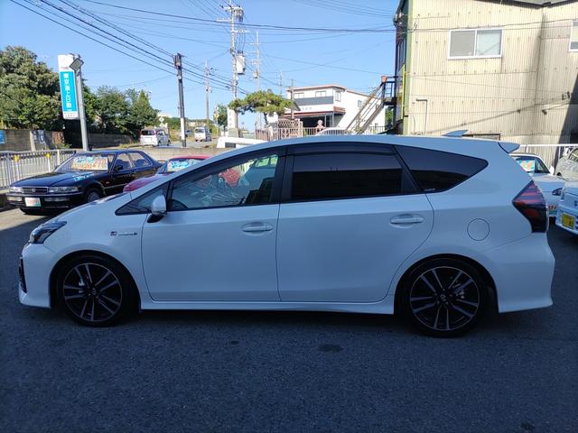 プリウスアルファ Sツーリングセレクション・GRスポーツ ナビ フルセグTV Bluetoothオーディオ Bカメラ ドライブレコーダー ETC GR専用ハーフレザーシート 純正アルミ ステアリングリモコン オートライト プライバシーガラス Wエアバッグ(13枚目)