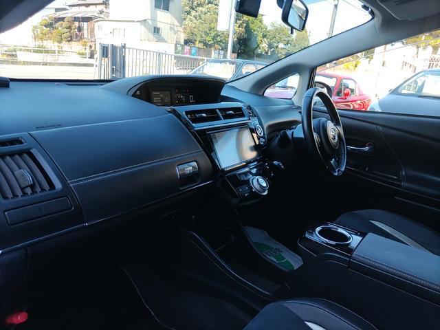 プリウスアルファ Sツーリングセレクション・GRスポーツ ナビ フルセグTV Bluetoothオーディオ Bカメラ ドライブレコーダー ETC GR専用ハーフレザーシート 純正アルミ ステアリングリモコン オートライト プライバシーガラス Wエアバッグ(30枚目)