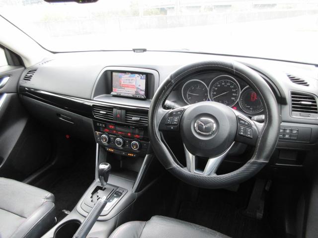 ＣＸ－５ ＸＤ　Ｌパッケージ　・スマートシティブレーキサポート・純正メモリーナビ・ＴＶ・Ｂカメラ・黒革・シートヒーター・パワーシート・ＨＩＤ・クルコン・ＥＴＣ・コーナーセンサー・ＲＶＭ・ＴＣＳ・ＡＦＳ・ｉｓｔｏｐ・誤発進抑制制御（3枚目）