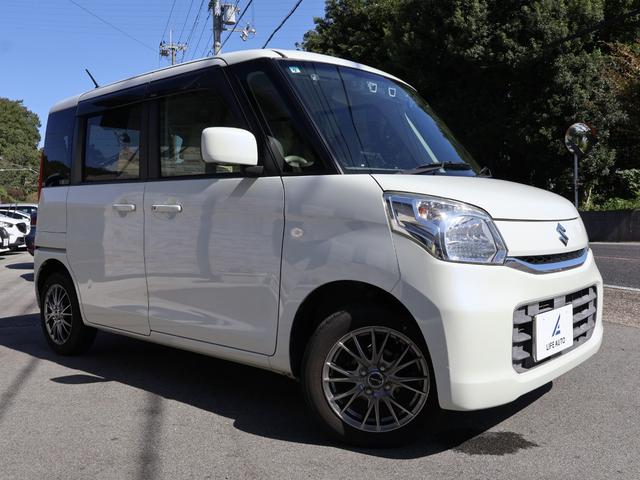 スペーシア Ｘデュアルカメラブレーキサポート装着車　・デュアルカメラブレーキサポート・ＨＩＤオートライト・ＥＴＣ・シートヒーター・パワースライドドア・レーンキーピングアシスト・社外１４ＡＷ・アイドリングストップ・プッシュスタート・電動格納ミラー（4枚目）