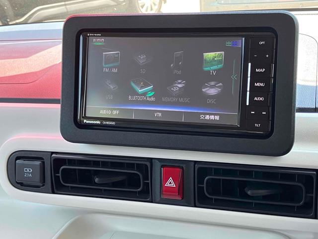 ムーヴキャンバス ストライプスＸ　バックカメラ　両側電動スライドドア　ナビ　ＴＶ　クリアランスソナー　衝突被害軽減システム　オートライト　スマートキー　アイドリングストップ　電動格納ミラー　ベンチシート　ＣＶＴ　盗難防止システム（7枚目）