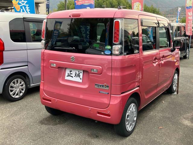 スペーシア ハイブリッドX 全周囲カメラ 両側電動スライドドア ナビ TV クリアランスソナー レーンアシスト 衝突被害軽減システム オートライト スマートキー アイドリングストップ 電動格納ミラー シートヒーター ベンチシート(14枚目)