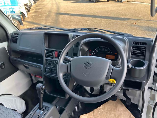 スーパーキャリイ 　ＡＴ　衝突被害軽減システム　クリアランスソナー　レーンアシスト　アイドリングストップ　オートライト　ＥＳＣ　エアコン　パワーステアリング　パワーウィンドウ（24枚目）