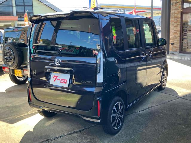 N-BOXカスタム コーディネートスタイル 4WD 届け出済み未使用車 バックカメラ 両側電動スライドドア クリアランスソナー オートクルーズコントロール レーンアシスト 衝突被害軽減システム オートライト LEDヘッドランプ スマートキー(14枚目)