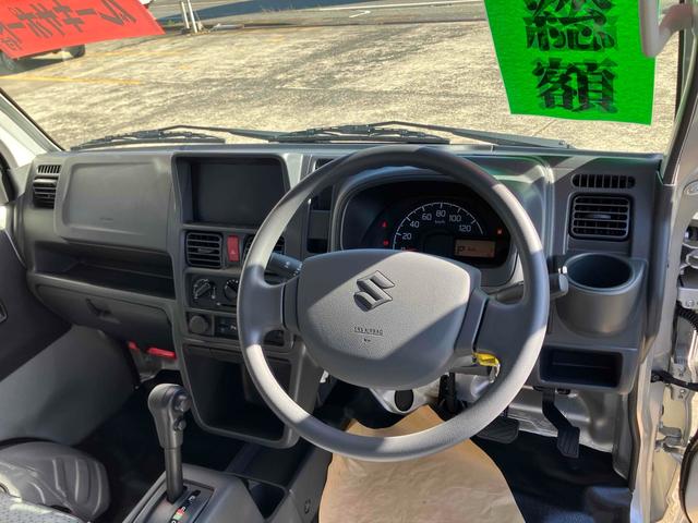 スーパーキャリイ L 4WD 届け出済み未使用車 軽トラック AT 衝突被害軽減システム クリアランスソナー レーンアシスト キーレスエントリー アイドリングストップ オートライト ESC エアコン パワーステアリング(22枚目)