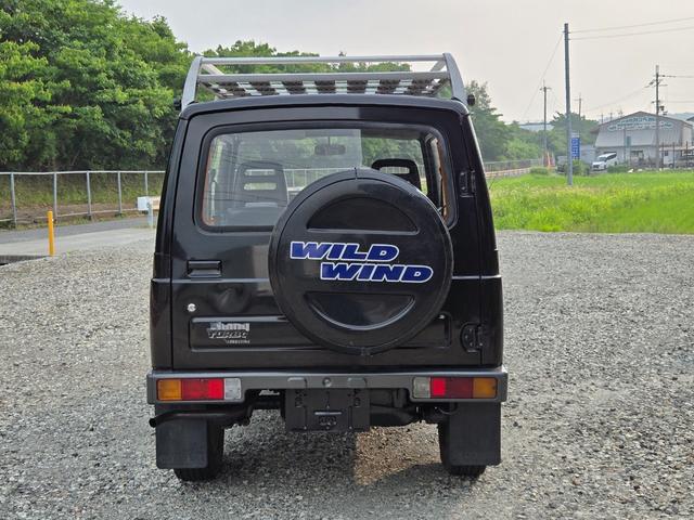 ジムニー ワイルドウインドリミテッド　オートマ　４ＷＤ　ルーフキャリア　走行距離９９９００ｋｍ　エアコン　パワステ（6枚目）
