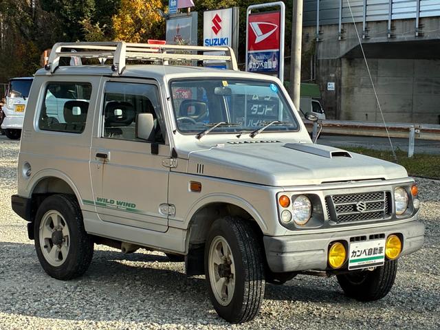 ジムニー ワイルドウインド　４ＷＤ　オートマ　エアコン　パワステ　ルーフキャリア　フォグランプ（5枚目）