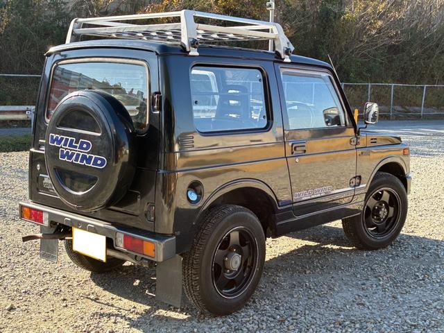 ジムニー ワイルドウインドリミテッド 4WD オートマ ETC ルーフキャリア エアコン パワステ(4枚目)