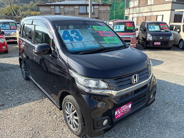 Ｎ－ＷＧＮカスタム Ｇ・Ａパッケージ　スマートキー　純正ナビ　オートエアコン　純正アルミホイール　ドライブレコーダー　バックカメラ　プッシュスタート　ハーフレザーシート　ＥＴＣ付（2枚目）