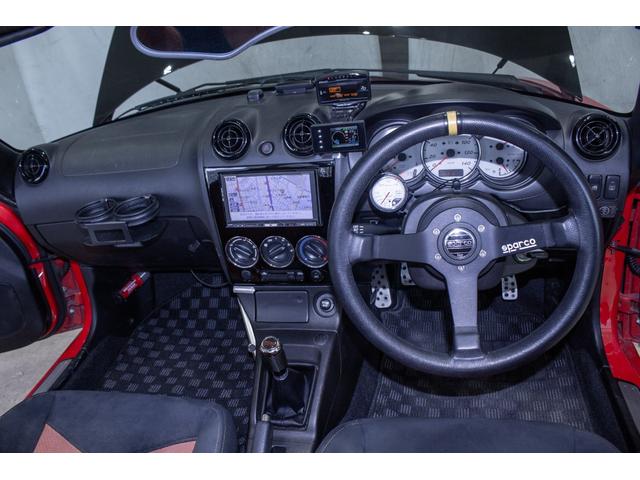 コペン アルティメットエディションＩＩ　５ＭＴ・ＬＳＤ・トライフォース車高調・ハーフウェイキャタライザー・ＨＫＳマフラー＆ＥＶＣ＆Ｆ－ＣＯＮ　Ｖｐｒｏ・ウイング・ＳＴＥＡＬＴＨキャリパー・ＷＯＲＫ１６インチＡＷ・Ｄｅｆｉメーター（46枚目）