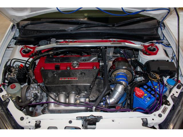 インテグラ タイプＲ　イングスフルエアロ・Ｊ’ｓワイドフェンダー・高瀬スタウトボンネット・ＢＬＩＴＺエアクリーナー・無限サスペンション・ＳＡＲＤキャタライザー・柿本改マフラー・レカロフルバケ・Ｄｅｆｉ追加メーター（11枚目）