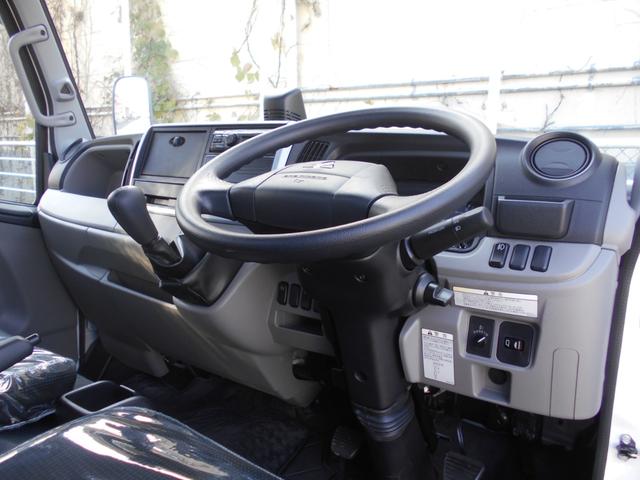 キャンター 全低床平ボディ 2000kg積み4ナンバー リアWタイヤ スマートキー2個 LEDヘッドライト LEDフォグランプ 左電格ミラー ヘッドライトレベライザー 衝突被害軽減ブレーキ 車線逸脱警報装置 横滑り防止装置 アクティブサイドガードアシスト(22枚目)