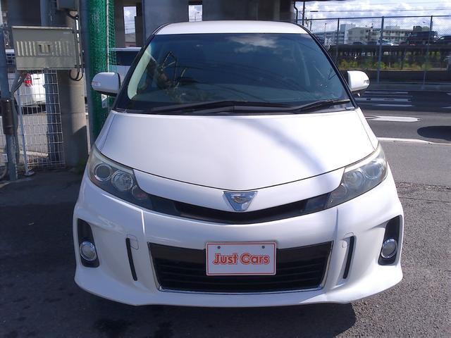 エスティマ アエラス プレミアムエディション 車検2年付 オイル消費対策済 後期型 純正8インチナビ 後席モニター フルセグ DVD再生 Bluetooth バックモニター ETC 両側パワースライドドア ハーフレザー ドライブレコーダー 7人乗(6枚目)