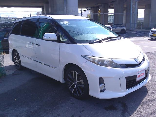 エスティマ アエラス プレミアムエディション 車検2年付 オイル消費対策済 後期型 純正8インチナビ 後席モニター フルセグ DVD再生 Bluetooth バックモニター ETC 両側パワースライドドア ハーフレザー ドライブレコーダー 7人乗(7枚目)