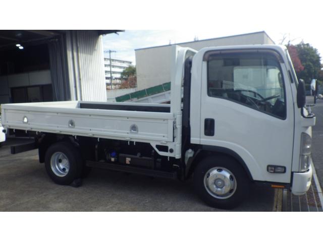 エルフトラック 　低床４．６ｔ平ボディ／ワイドセミロング／積載４６００ｋｇ／６速マニュアル／荷台木板／ＥＴＣ／エアコン／パワステ／パワーウインドウ／仕上げ済み（8枚目）