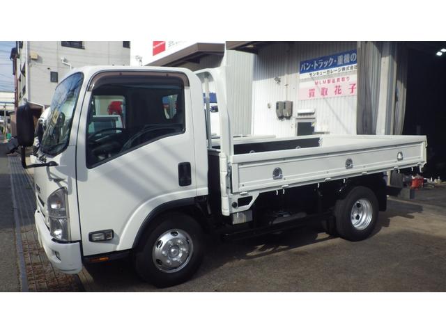 エルフトラック 　低床４．６ｔ平ボディ／ワイドセミロング／積載４６００ｋｇ／６速マニュアル／荷台木板／ＥＴＣ／エアコン／パワステ／パワーウインドウ／仕上げ済み（9枚目）