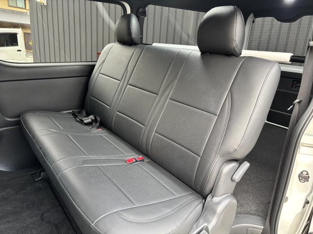 ハイエースバン スーパーGL ダークプライムII 禁煙 モデリスタフルエアロ ESSEX18AW ローダウン オーバーフェンダー リヤスポ シルクブレイズフェンダーミラー 社外LEDテール 革調シートカバー LEDヘッド アルパインナビ フルセグTV(44枚目)