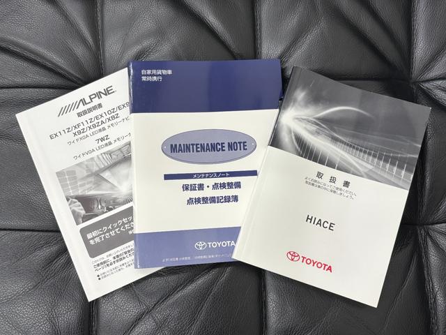 ハイエースバン スーパーGL ダークプライムII 禁煙 モデリスタフルエアロ ESSEX18AW ローダウン オーバーフェンダー リヤスポ シルクブレイズフェンダーミラー 社外LEDテール 革調シートカバー LEDヘッド アルパインナビ フルセグTV(45枚目)