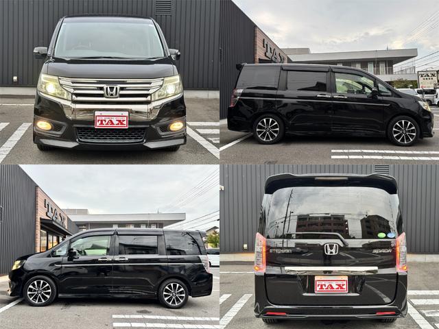 ステップワゴンスパーダ Ｚ　クールスピリット　禁煙車　８人乗　両側パワスラ　純正ＨＤＤナビ　フルセグＴＶ　バックカメラ　ＥＴＣ　パドルシフト　クルコン　ハーフレザー　シートリフター　後席サンシェード　ＨＩＤヘッドライト　スマートキー　純正１７ＡＷ（2枚目）