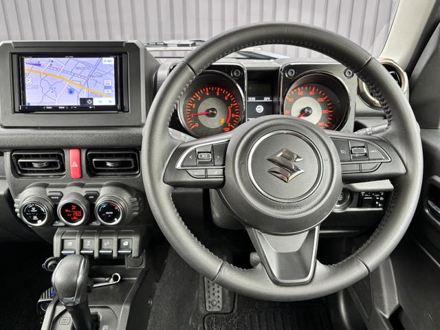 ジムニー XC 1オーナー 禁煙車 パートタイム4WD ターボ 社外メモリナビ フルセグTV BT音楽 バックカメラ クルコン シートヒーター LEDヘッド オートライト ブレーキサポート スマートキー 純正16AW(8枚目)