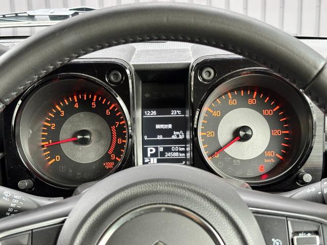 ジムニー XC 1オーナー 禁煙車 パートタイム4WD ターボ 社外メモリナビ フルセグTV BT音楽 バックカメラ クルコン シートヒーター LEDヘッド オートライト ブレーキサポート スマートキー 純正16AW(25枚目)