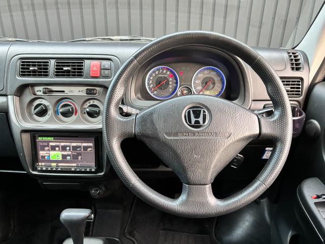 バモス L 禁煙車 社外HDDナビ フルセグTV ミュージックサーバー ETC キーレスキー フォグランプ ヘッドライトレベライザー プライバシーガラス アームレスト 純正13AW(6枚目)