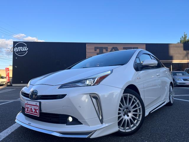 プリウス Ｓツーリングセレクション　禁煙　モデリスタフルエアロ　ＩＣＳ　純正９型ナビ　フルセグ　ＢＴ音楽　ステリモ　Ｒカメラ　ＥＴＣ　フル合皮　シートヒーター　ＴＳＳ　レーダークルコン　ＬＥＤヘッド＆フォグ　シートリフター　社外１８ＡＷ（44枚目）