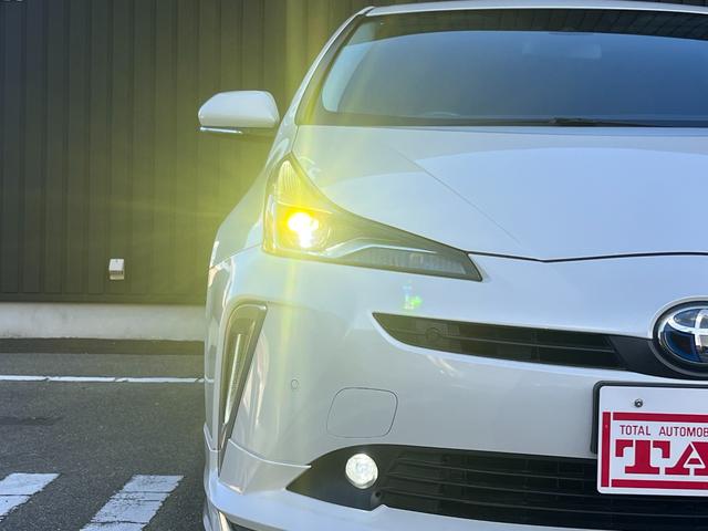 プリウス Ｓツーリングセレクション　禁煙　モデリスタフルエアロ　ＩＣＳ　純正９型ナビ　フルセグ　ＢＴ音楽　ステリモ　Ｒカメラ　ＥＴＣ　フル合皮　シートヒーター　ＴＳＳ　レーダークルコン　ＬＥＤヘッド＆フォグ　シートリフター　社外１８ＡＷ（45枚目）