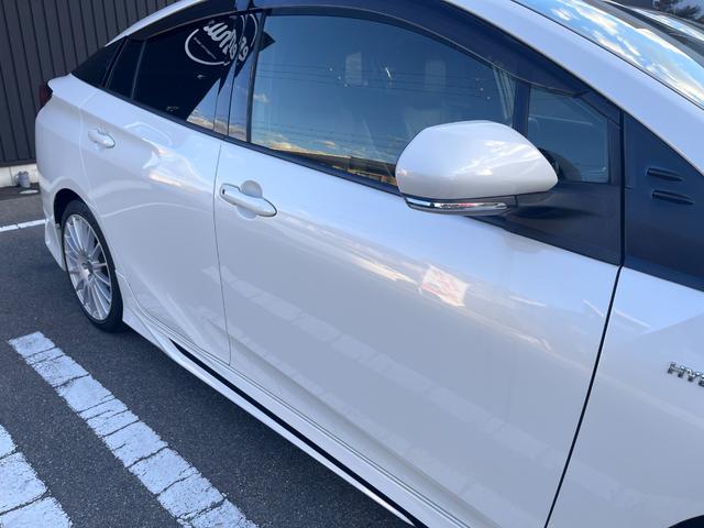 プリウス Ｓツーリングセレクション　禁煙　モデリスタフルエアロ　ＩＣＳ　純正９型ナビ　フルセグ　ＢＴ音楽　ステリモ　Ｒカメラ　ＥＴＣ　フル合皮　シートヒーター　ＴＳＳ　レーダークルコン　ＬＥＤヘッド＆フォグ　シートリフター　社外１８ＡＷ（48枚目）