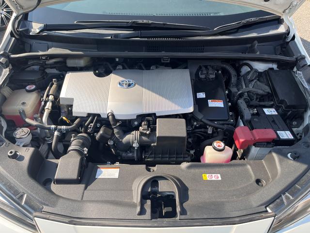 プリウス Ｓツーリングセレクション　禁煙　モデリスタフルエアロ　ＩＣＳ　純正９型ナビ　フルセグ　ＢＴ音楽　ステリモ　Ｒカメラ　ＥＴＣ　フル合皮　シートヒーター　ＴＳＳ　レーダークルコン　ＬＥＤヘッド＆フォグ　シートリフター　社外１８ＡＷ（57枚目）