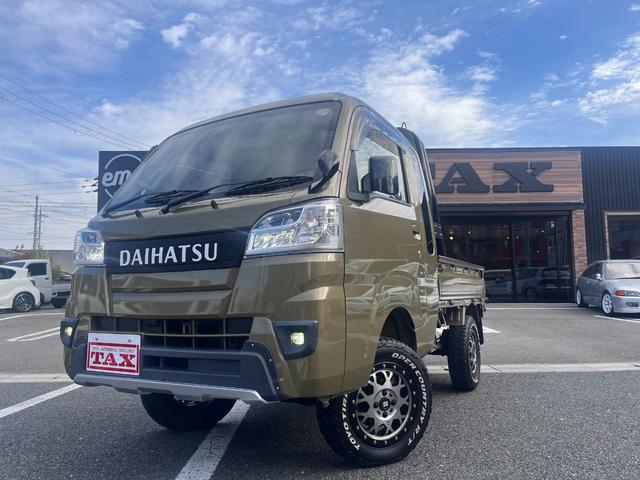 ハイゼットトラック ジャンボ　禁煙車　パートタイム４ＷＤ　ＳＡＭＵＲＡＩＰＩＣＫリフトアップ（２インチ）　１４ＡＷ　オープンカントリーＲ／Ｔホワイトレター　アオリゲート　荷台ロールバー　ＬＥＤヘッド＆フォグ　オートライト　キーレス（27枚目）