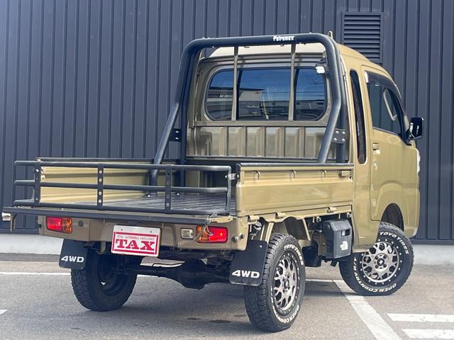 ハイゼットトラック ジャンボ　禁煙車　パートタイム４ＷＤ　ＳＡＭＵＲＡＩＰＩＣＫリフトアップ（２インチ）　１４ＡＷ　オープンカントリーＲ／Ｔホワイトレター　アオリゲート　荷台ロールバー　ＬＥＤヘッド＆フォグ　オートライト　キーレス（44枚目）