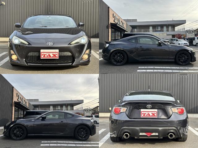 86 GT 禁煙車 6MT TRDドアスタビ 前後ソナー 純正SDナビ フルセグTV BT音楽 HIDヘッド Frフォグ オートライト トランクスポイラー Sキー 革巻H アルミペダル 電格ミラー 純正17AW(2枚目)