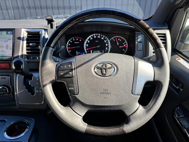 ハイエースバン スーパーGL ダークプライムII 1オーナー 禁煙 両パワ(サイドガラス小窓付換装) LSD 玄武リーフ・ブロック KYBショック UIビークルフェンダー・リヤスタビ・室内レール ESSEXエアロ 強化ドライブシャフト ヒッチメンバー(12枚目)