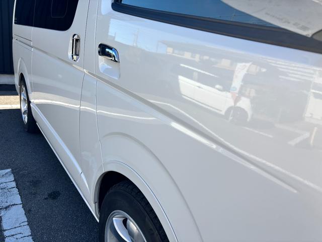 ハイエースバン スーパーGL ダークプライムII 1オーナー 禁煙 両パワ(サイドガラス小窓付換装) LSD 玄武リーフ・ブロック KYBショック UIビークルフェンダー・リヤスタビ・室内レール ESSEXエアロ 強化ドライブシャフト ヒッチメンバー(45枚目)