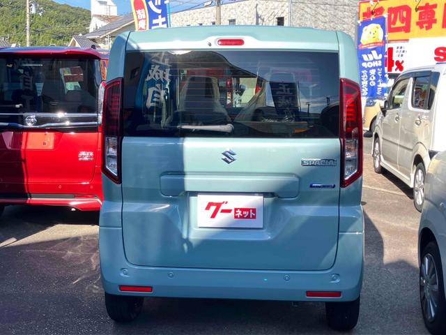 スペーシア ハイブリッドＸ　届け出済み未使用車　両側電動スライドドア　ナビ　ＴＶ　クリアランスソナー　衝突被害軽減システム　オートライト　ＬＥＤヘッドランプ　スマートキー　アイドリングストップ　電動格納ミラー　シートヒーター（13枚目）