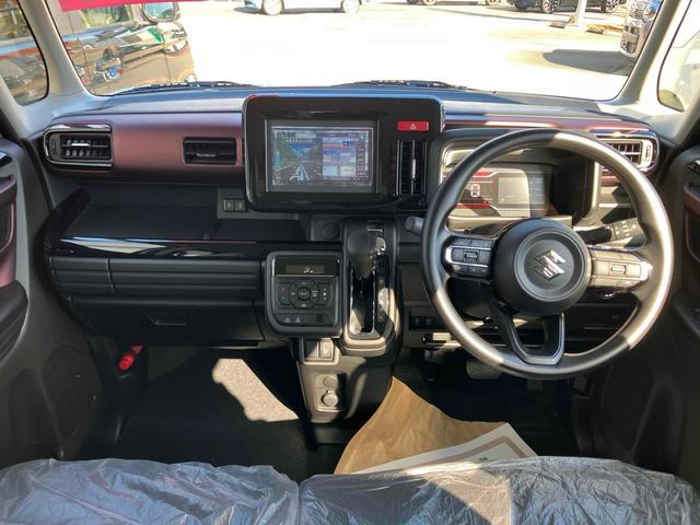 スペーシアカスタム ハイブリッドＧＳ　両側スライド・片側電動　ナビ　ＴＶ　クリアランスソナー　オートクルーズコントロール　レーンアシスト　衝突被害軽減システム　オートライト　ＬＥＤヘッドランプ　エアロ　スマートキー　アイドリングストップ（2枚目）