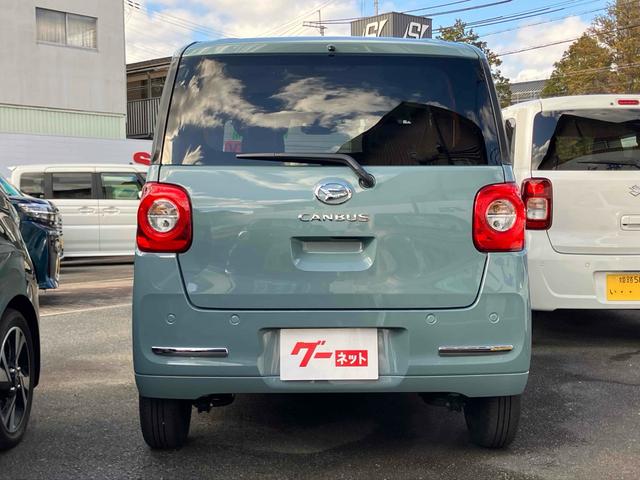 ムーヴキャンバス セオリーＸ　両側電動スライドドア　ナビ　ＴＶ　クリアランスソナー　レーンアシスト　衝突被害軽減システム　オートライト　スマートキー　アイドリングストップ　電動格納ミラー　ベンチシート　ＣＶＴ　盗難防止システム（15枚目）