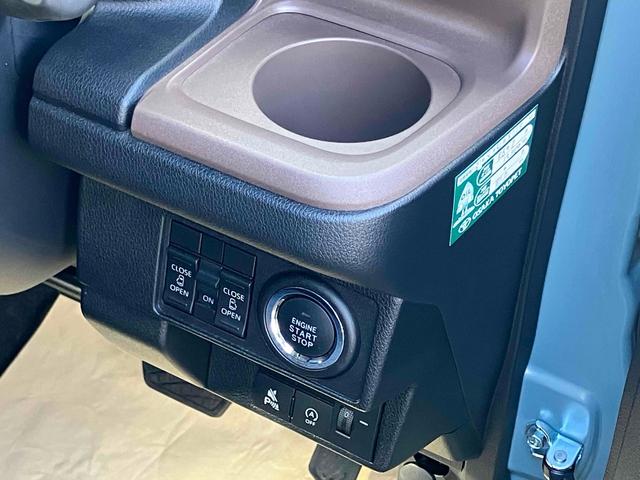 ムーヴキャンバス セオリーＸ　両側電動スライドドア　ナビ　ＴＶ　クリアランスソナー　レーンアシスト　衝突被害軽減システム　オートライト　スマートキー　アイドリングストップ　電動格納ミラー　ベンチシート　ＣＶＴ　盗難防止システム（34枚目）